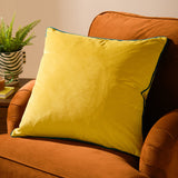 Meridian Plain Velvet Cushion - Cylon/Teal