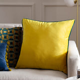 Meridian Plain Velvet Cushion - Cylon/Teal