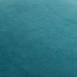 Close-up of the Meridian Plain Velvet Cushion in deep teal, showing the soft velvet-feel polyester fabric with a subtle sheen across the surface.