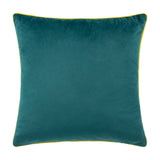 Meridian Plain Velvet Cushion - Teal/Cylon