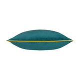 Meridian Plain Velvet Cushion - Teal/Cylon