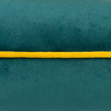 Meridian Plain Velvet Cushion - Teal/Cylon