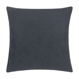 Meta Abstract Cotton Cushion in Dusk, a plain square cushion with a solid dark grey-blue cotton cover, shown against a plain white background.