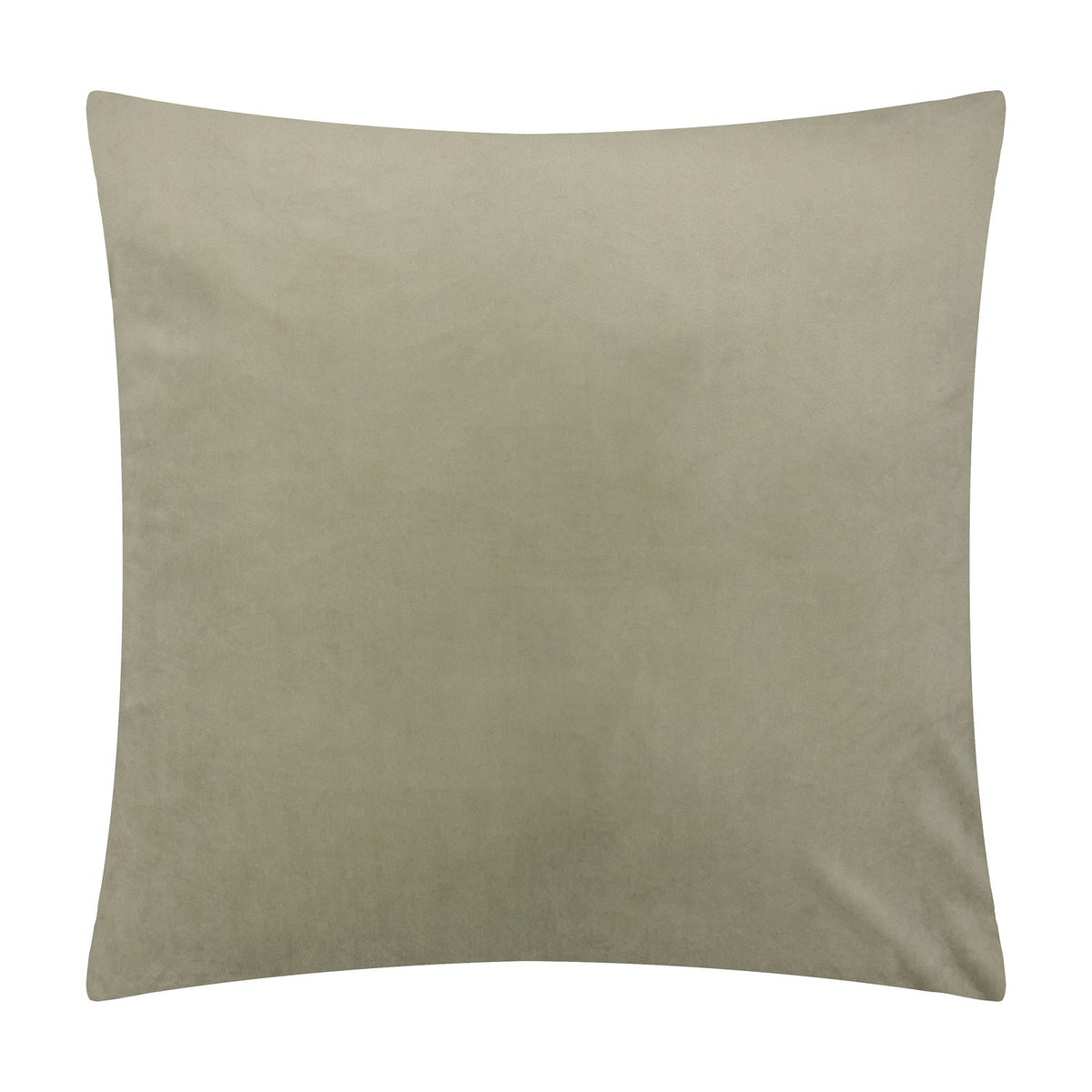 Metro Harlequin Jacquard Velvet Cushion in green, a plain square cushion with a soft velvet finish, shown against a plain white background.