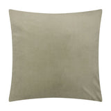 Metro Harlequin Jacquard Velvet Cushion in green, a plain square cushion with a soft velvet finish, shown against a plain white background.