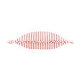 Millie Ruffle Striped Polyester Cushion - Pink