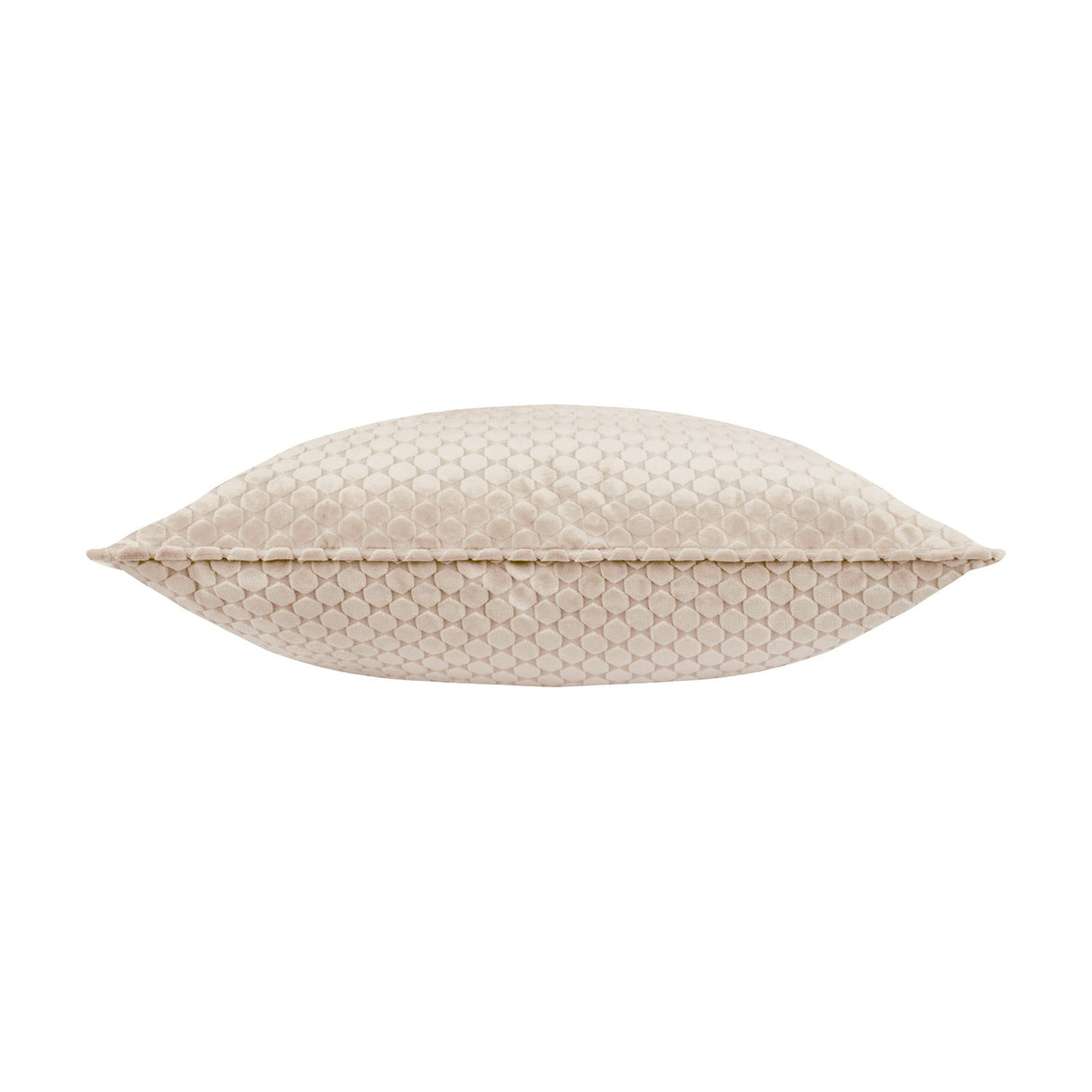 Neptune Geometric Velvet Cushion - Champagne