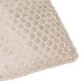 Neptune Geometric Velvet Cushion - Champagne