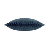 Neptune Geometric Velvet Cushion - Navy