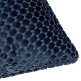 Neptune Geometric Velvet Cushion - Navy