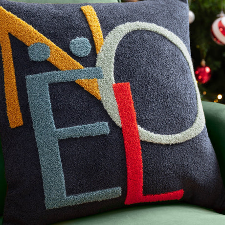 Noel Plain Polyester Cushion - Red