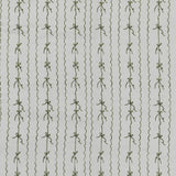 Noortje Silk Abstract Duvet Cover Set in Silk Pink, polycotton fabric with green bow-and-vine stripe print on a light grey scalloped-stripe background.