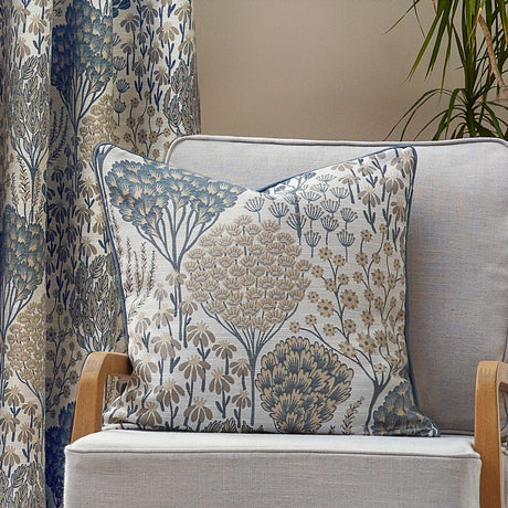 Ophelia Jacquard Polyester Cushion - Wedgewood