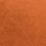 Close-up of the Opulence Plain Velvet Cushion in ginger orange, showing the soft, short-pile velvet texture with a subtle sheen.