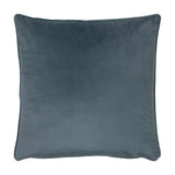 Opulence Plain Velvet Cushion in petrol blue, square with a piped edge, smooth matt velvet fabric shown on a plain white background.