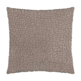 Pebble Linen Chenille Cushion in slate grey, a 45 x 45cm square scatter cushion with a raised pebble-textured chenille front, shown on a plain white background.