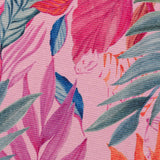 Psychedelic Jungle Printed Polyester Rug - Pink