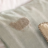 Ramble Cotton Striped Duvet Cover Set - Sage
