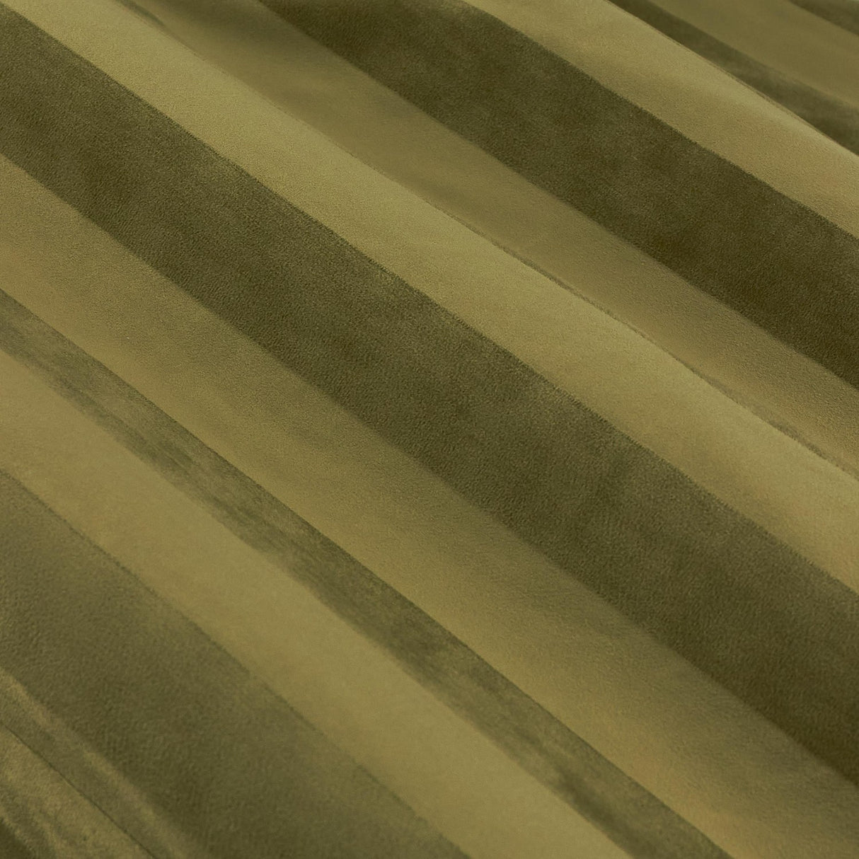 Regency Stripe Velvet Fully Lined Eyelet Curtains - Olive