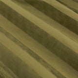 Regency Stripe Velvet Fully Lined Eyelet Curtains - Olive