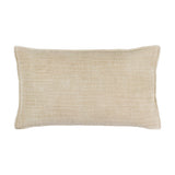 Ribble Reversible Cotton Cushion in natural, 40 x 60cm rectangular cushion with ribbed textured cotton finish, shown on a plain white background.