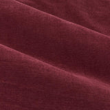 Close-up of Soft Chenille Plain Lined Eyelet Curtains in beetroot red, showing the soft-textured polyester chenille fabric with soft folds.