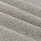 Close-up of Soft Chenille Plain Lined Eyelet Curtains in silver grey, showing the woven chenille texture and soft folds of the fabric.
