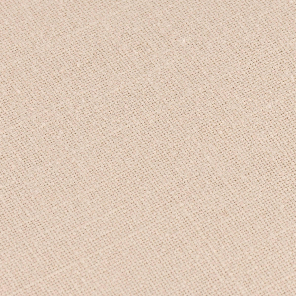 Close-up of the Slub Cotton Plain Linen Cushion in cream, showing the natural woven texture with subtle thickness variations across the fabric surface.