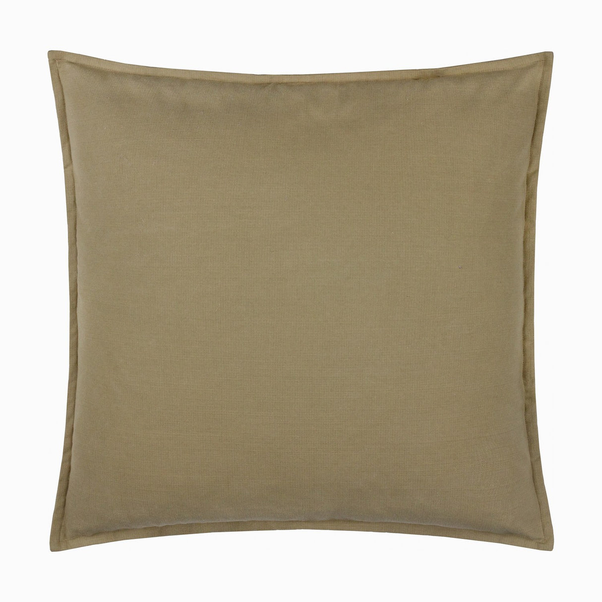 Slub Cotton Woven Plain Cushion - Moss