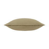 Slub Cotton Woven Plain Cushion - Moss