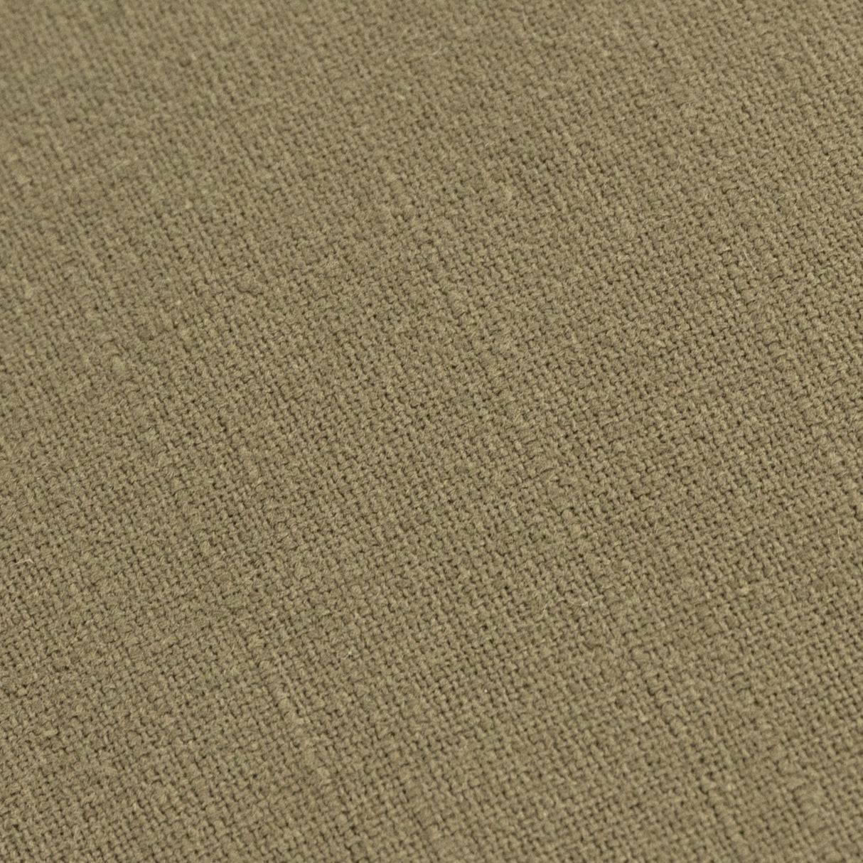 Slub Cotton Woven Plain Cushion - Moss