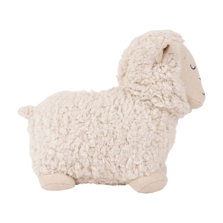 Sheep Wool Cotton Door Stop - White