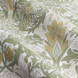 Snakeshead Chenille Pencil Pleat Curtains - Sunflower/Stone