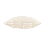 Snowflakes Faux Fur Polyester Velvet Cushion - Snow White