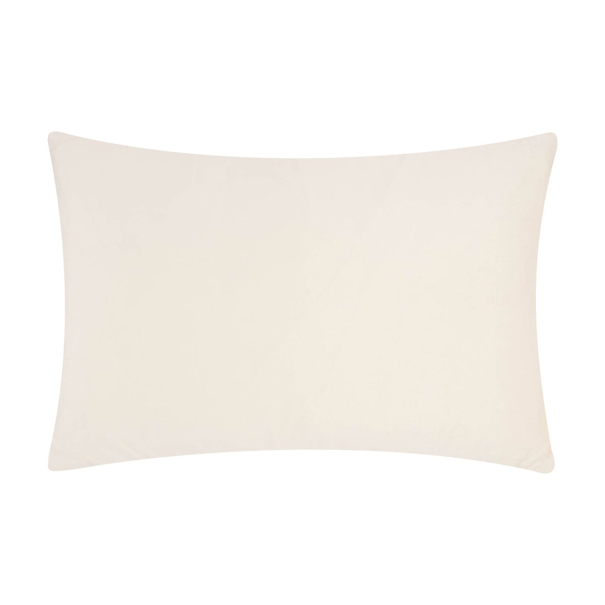 Rectangular Softie Check cushion in natural cream polyester with a subtle raised grid texture, shown on a plain white background.