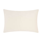 Rectangular Softie Check cushion in natural cream polyester with a subtle raised grid texture, shown on a plain white background.