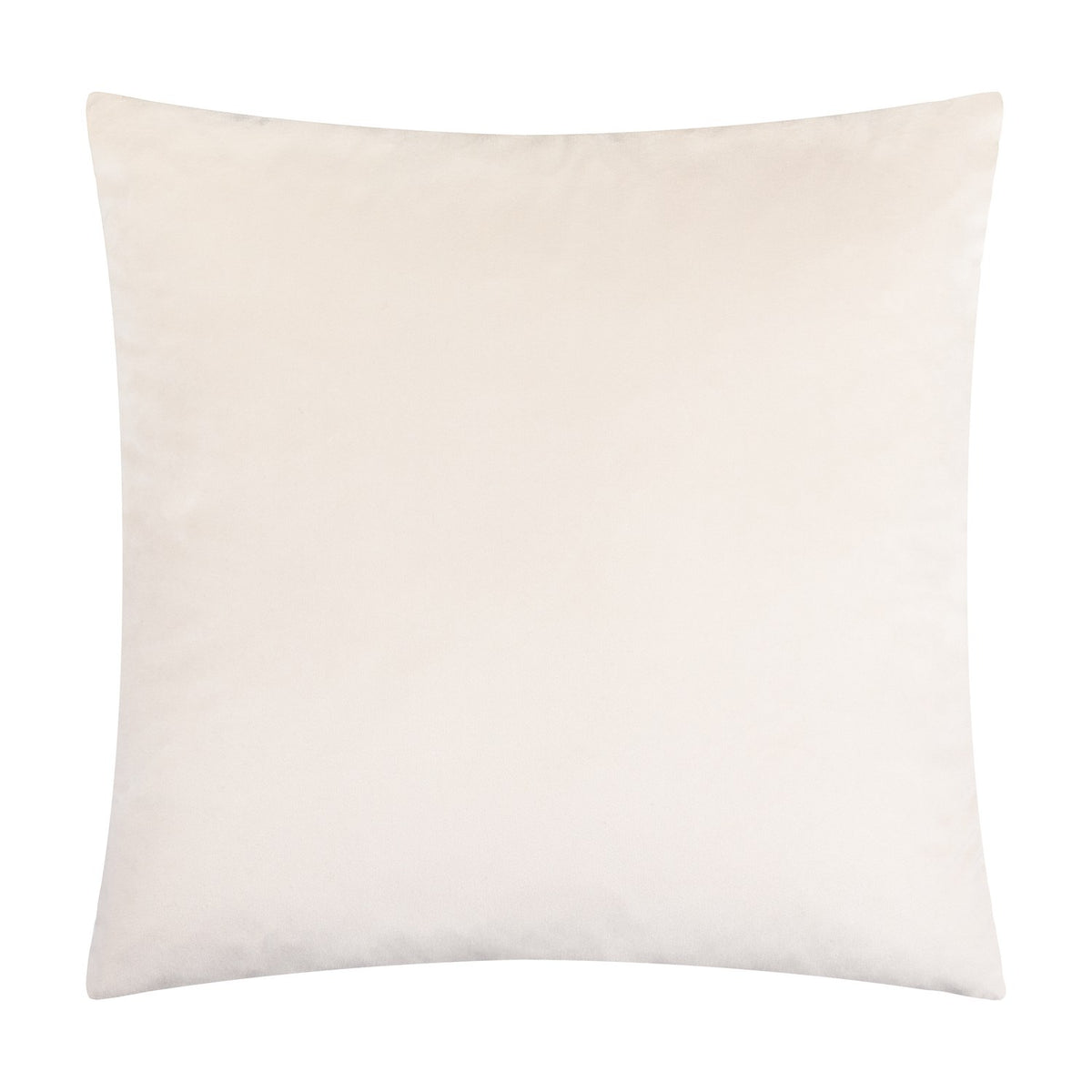 Soren Abstract Velvet Cushion in Chalk, a 45cm square cushion with a subtle sculpted geometric velvet texture, shown on a plain white background.
