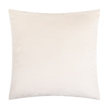 Soren Abstract Velvet Cushion in Chalk, a 45cm square cushion with a subtle sculpted geometric velvet texture, shown on a plain white background.