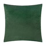 Soren Abstract Velvet Cushion in smoke green, a 45cm square cut-velvet cushion with a subtle tonal geometric pile pattern, shown on a plain white background.
