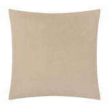 Savoy Stripe Polyester Velvet Cushion in mink, a 50 x 50cm square cushion with subtle cut-stripe velvet pile texture, shown plain on a white background.