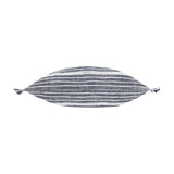 Tide Striped Cotton Cushion - Navy
