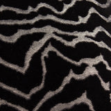 Tierra Abstract Velvet Cushion - Jet