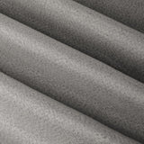 Close-up of The Ultimate Blackout Plain Woven Eyelet Curtains in grey, showing the textured woven polyester fabric with soft folds and an even, matte finish.