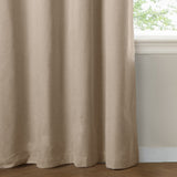 The Ultimate Blackout Plain Woven Eyelet Curtains - Natural