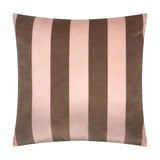 The Ultimate Stripe Jacquard Velvet Cushion - Berry Brownie