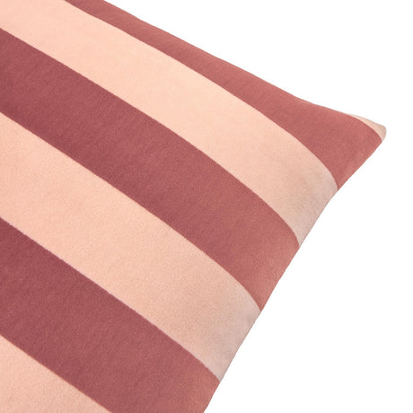 The Ultimate Stripe Jacquard Velvet Cushion - Raspberry Smoothie