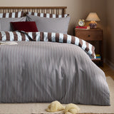 The Ultimate Stripe Reversible Duvet Cover Set - Blueberry Muffin