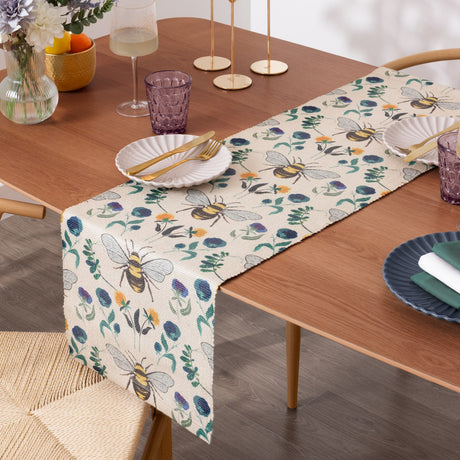 Wild Garden Animal Polyester Table Runner - Multicolour