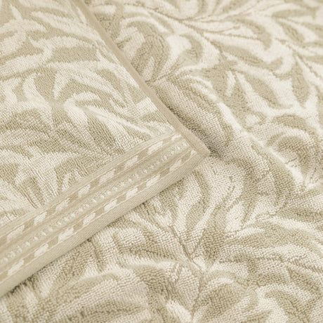 Willow Boughs Floral Cotton Bath Mat - Natural
