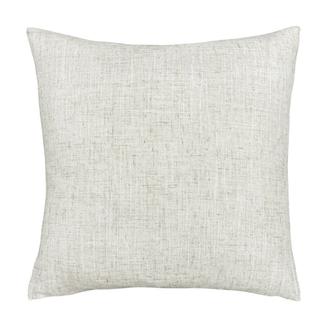 Reverse view of the Woodland Animal Linen Cushion showing a plain oatmeal linen-look fabric with textured weave and no visible print, set against a white background.
